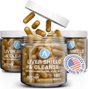 Avenir Beslenme Liver Shield & Cleanse | Herbal Liver Cleanse Detox & Tamir Supplement | Süt Butle & Artichoke Extract Supplements | Fatty Liver & Health Support | 180 Capsules for Men and Women