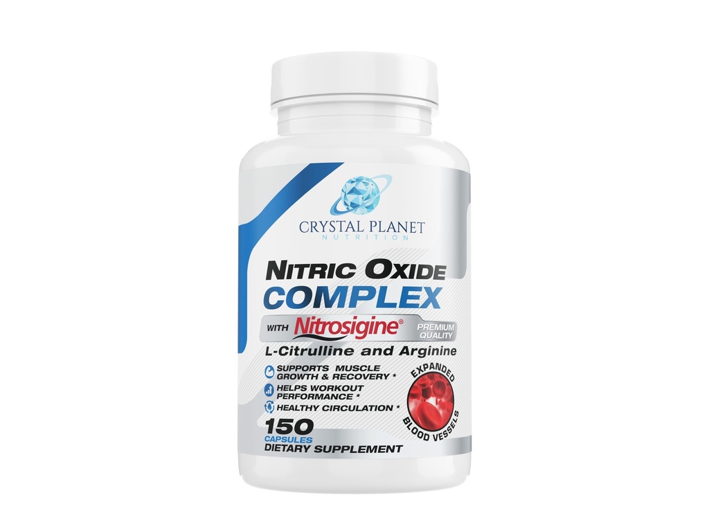 Nitric Oxide Complex with Nitrosigine, Beet Root, Pine Bark, L-Citrulline & Black Pepper – Boost Blood Flow, Muscle Pumps, Strength & Energy – Pre Workout Supplement for Men & Women – 150 Capsules