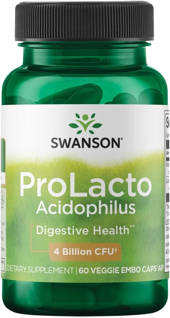 Swanson Prolacto Acidofilius 4 Milyar Cfu 60 Veg Capsules