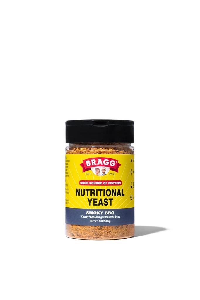 Bragg Beslenme Yeast Smoky BBQ Seasoning - 3 oz - Süt-Free Parmesan Cheese Substitute - Salads, Pastalar, Popcorn ve More More More