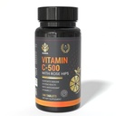 Halal Vitamin C 500mg with Rose Hips – Immune Support, Antioxidant & Skin Health Tablets | Natural Citrus Bioflavonoids Complex | 100 Tablets – Made in USA, Halal Certified