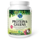 Tüm Dünya ve Doğal Faktörlerden Deniz, Organik Fermented Protein ve Yeşiller, Vegan Tüm Gıda Tamam, Tropikal, 1lb 7.3 Oz