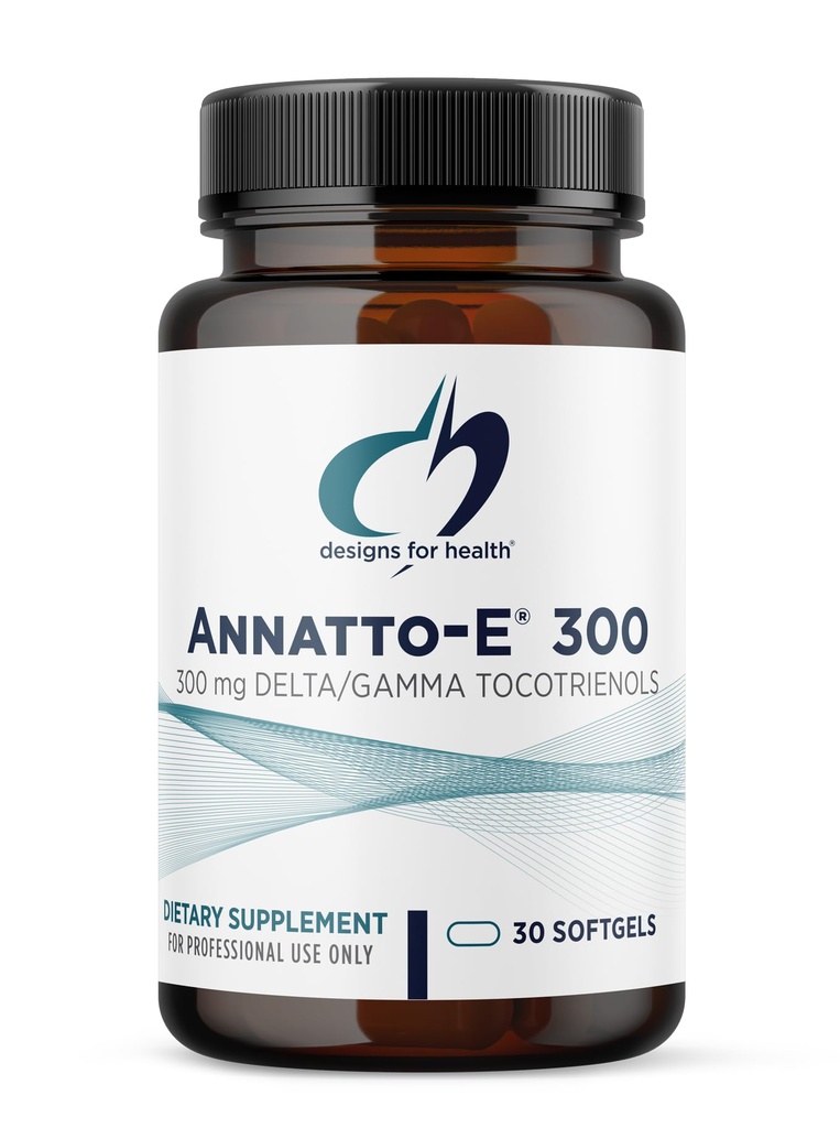 Sağlık Annatto-E 300 mg Tocotrienols - Delta + Gamma Tocotrienols ile Delta + Gamma Tocotrienols - Cardiovascular, Sağlıklı Aging + Antioksi Desteği - Non-GMO (30 Softgels)