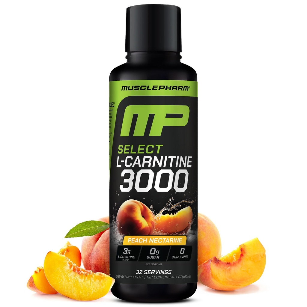 Kas Pharm L-Carnitine 3000, Ultimate Liquid L Carnitine Supplement for High-Performance, Supports Metabolism, Hydration & Energy, Zero Sugar, Low Calories, Peach Nectarine Flavor, 32 Hizmet