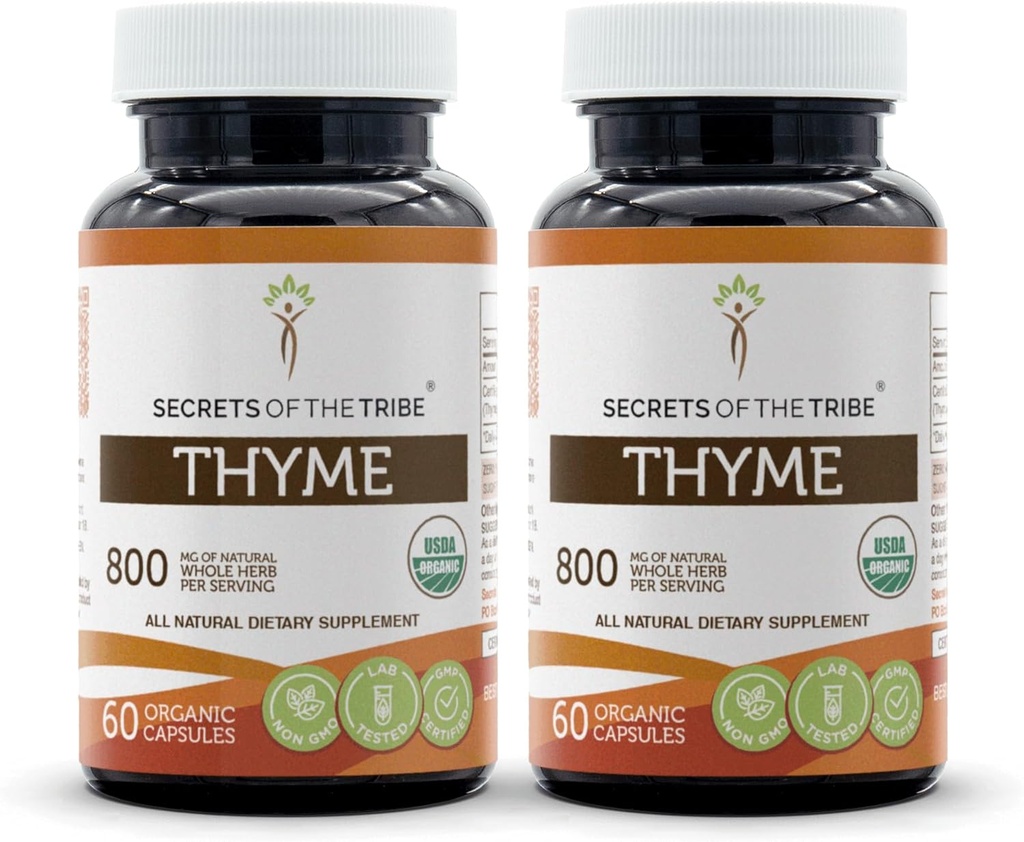 Tribe Youme 2x60 Capsules'in Sırları, Sebze Kapsülleri ve USDA Organik Thymus Vulgaris Toni Etkisi (2x60 Capsules) ile Yapıldı.