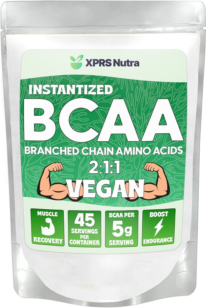 XPRS Nutra BCAA Tozu - Erkekler için asitler Supplement - Unflavored BCAA Workout Supplements - Gym Supplements for Men - Amino Acids Supplement for Women for Gym Post Workout Recovery (8 Ounce)