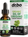 Oregano Oil Organic Liquid Drops - 6 Moon Supply Organic Oil of Oregano Drops Liquid Tincture Extract, Cleanse, Detox, Immune Support, Digestive Gut Health - Pure Vegan Non-GMO Herbal Tincture 1 oz