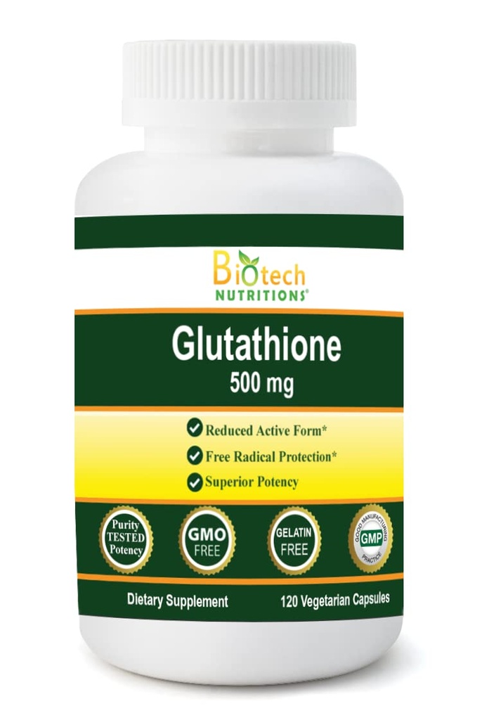 Glutathione 500 mg 120 Sebze Kapsülleri
