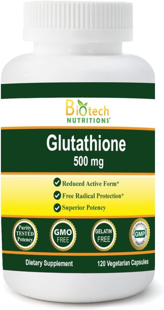 Glutathione 500 mg 120 Sebze Kapsülleri