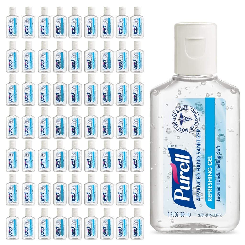 Purell Advanced Hand Sanitizer, Gel, Temiz Scent, 1 fl oz Seyahat Boyutu yüz yüze Şişe (72-CMR) - 3901-72-CMR