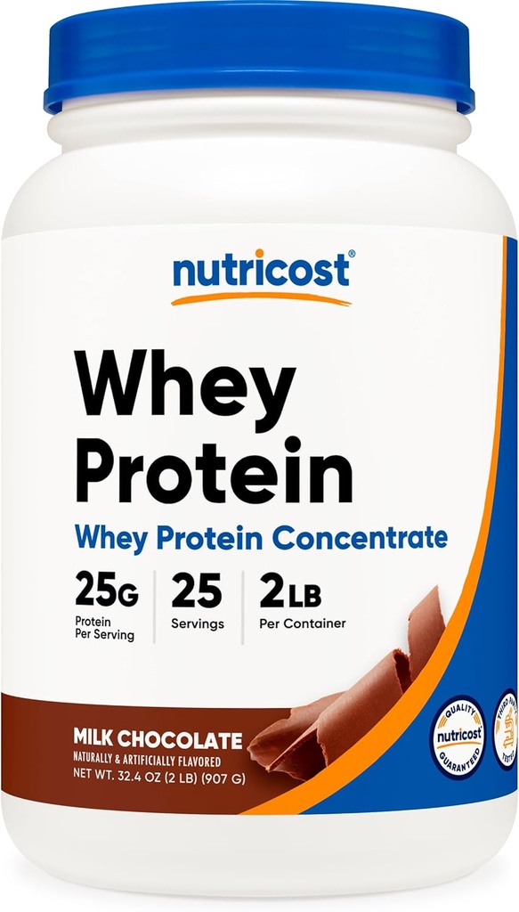 Nutricost Whey Protein Yoğunluğu (Chocolate) 2LBS - Gluten Free & Non-GMO