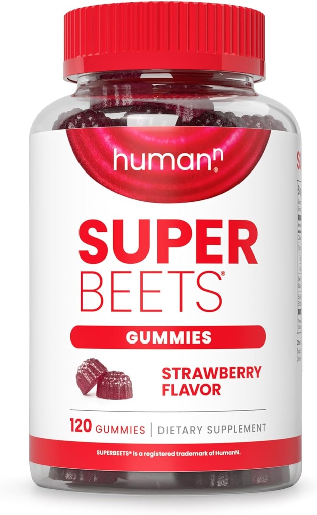 HumanN SuperBeets Strawberry Heart Gummies - Beetroot & Grape Tohumu