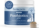 Fera Pets Postbiyotiks Plus Prebiyotiks for Dogs & Cats - Terpery Elm - Optimal Digestive Health & Inflammatory Response - Geliştirilmiş Immunity - 120 Scoops