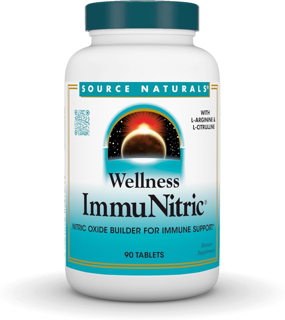 Source Naturals Wellness Immunitric, Nitric Materials Builder for Immune System Support* - 90 Tablet