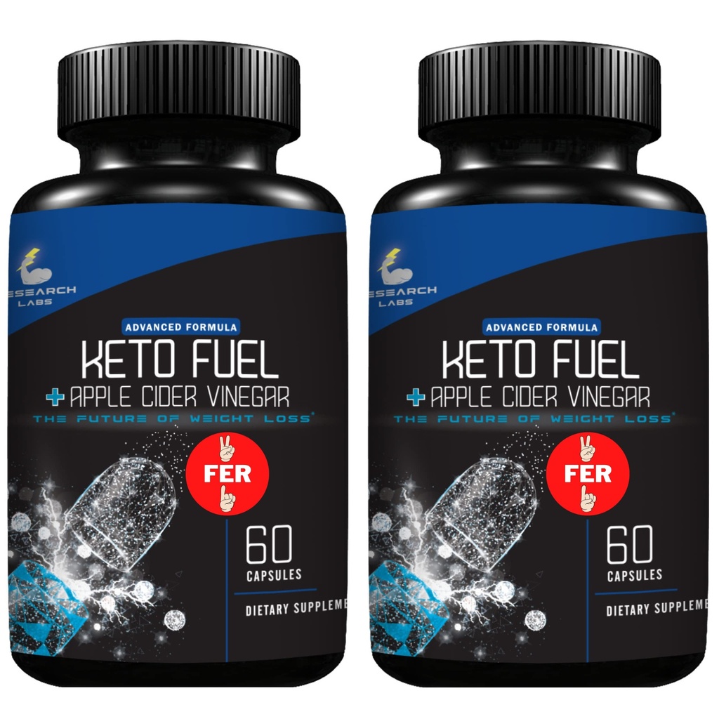 Araştırma Laboratuvarları 2 fer 1 Ad Keto Diyet Pills Detox Cleanse & Support w / Apple Cider Vinegar 120 Count Proprietary Ketones, Hunger Suppressant Kilo Kayıp Diyet Pills