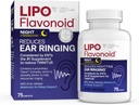 Lipo-Flavono gece PM for Tinnitus Relief - Sleep Aid with Melatonin, Bioflavonoyaks, & Vitamin C - Kulak Sağlığı ve Rahatlama - Lipo-Flavonoid Plus ile Kullanımı - 75 Caplets