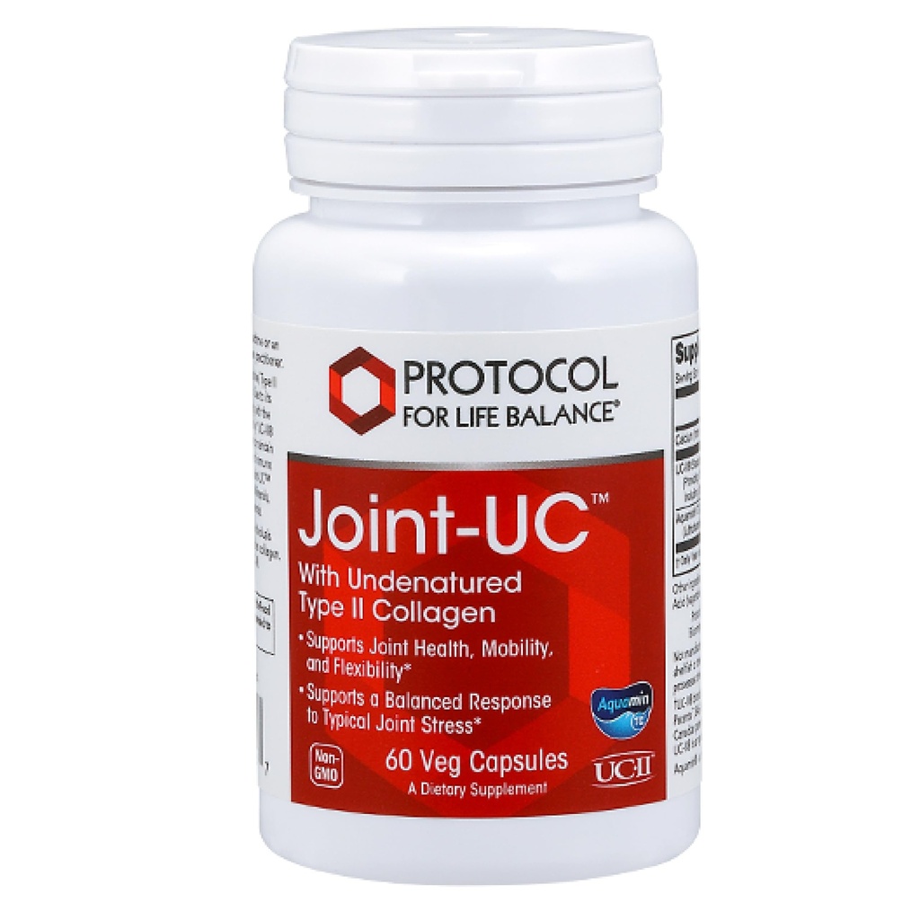 PROTOCOL FOR LIFE BALANCE Ortak-UC with Undenatured Type II Collagen-dis & 70+ Trace Minerals - Immune Support Supplement - Non-GMO & Dairy Free - 60 Veg Caps