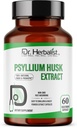 Dr. HERBALIST Psyllium Husk Ekstraksiyon 1000 mg Oda başına 1000 mg (Plantago Ovata Fiber Supplement)- 60 Veg Capsules - Hızlı Aborpsiyon, Stomach, Destekler Digestion & Daily Fiber.