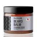Beard Balm για τους άνδρες - Βοηθητικό πακέτο ταξιδιών Balm - Υποστηρίζει Thicker Beard, Lumber Yard scent, φυσικά συστατικά Βούτυρο μειώνει την ξηρότητα και ενισχύει την εμφάνιση - 2 oz
