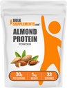 BulkSupplements.com Almond Protein Toz - Bitki bazlı Protein, Almond Toz - Vegan, Gluten Free, & No Sugar, 30g per Service, 1kg (2.2 lbs) (Paket 1)