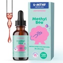 JoySpring Methylfolate for Kids | 5-MTHF Plus Methyl B12 Liquid Drops | Vitamin B12 for Kids | Methylated B Complex | MethylBee Berry Lemonade | USA Made | 30 Servings | Ages 3+