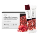 WELLINUS Korean Collagen Jelly Sticks - 25 Pomegranate Flavored Marine Collagen Peptide Snacks for Anti-Aging- Collagen Protein Sugar-Free, Travel Packs for Hair & Nail Strength