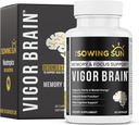 Vigor Brain Premium Nootropic Supplement – Concentration, Brain & Memory Support – Formula 40 Benzersiz Nootropic Malzemeler: DMAE, Choline, Phosphatidylserine, Bacopa Monnier & Huperzine A (1)