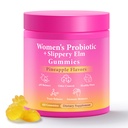BURMINY Her Juicy Feminine Probiyotiks Gummies, Premium Feminine Balance Probiyotiks with Slippery Elm for Women's PH Balance and Freshness - Support Daily Wellness & Comfort 60 Pineapple Gummies