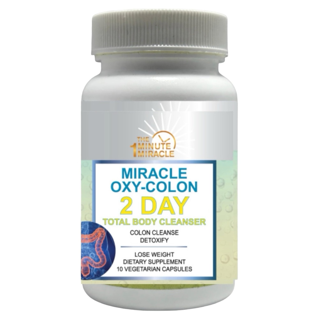 The One Minute Miracle - Miracle Oxy-Colon Cleanse - Colon Cleanser for 2 Day Cleanser