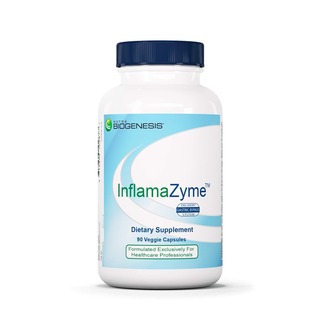 Nutra Biogenesis InfamaZyme - Digestive Enzymes for Women & Men, Pancreatin Enzyme Supplement for Digestive Health with Bromelain, Protease, Papain, Immune, Joint & Digestion Support - 90 Capsules