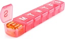 XL Haftalık Pill Organizer 7 Gün, MOLN HYMY Ekstra Büyük 1 Hafta Pill Mineral Davası, Günlük Tıp İlaçları, Vitaminleri, Balık Yağları ve Tamamı (Pink