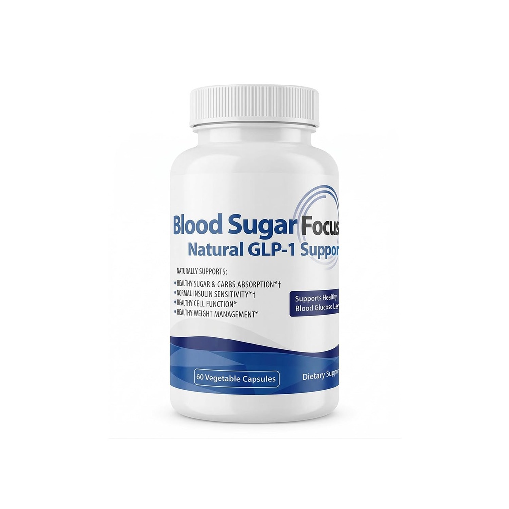 JJ Smith Blood Sugar Focus – Glucose Control Complex with Eriomin, Cinnamon Bark, Chromium Picolinate & Alpha Lipoic Acid – GLP-1 Supplement for Cravings, Sugar Control, Energy & Healthy Weight