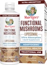 MaryRuth Organics Mushroom, Mushroom Liquid Vitamin, Reishi Mushroom Supplement for Immune Support, Türkiye Tail Vitamini Stres Yardımı, Vegan, Non-GMO, Gluten Free, 15.22 Fl Oz