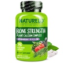NATLOuba Supplement - C vitamini, Vitamin D3, K2 ve Kalsiyum Magnezyum çinko to Bone Strength için 600 mg - Plant-Based, 240 Vegetarian Capsules, Non-GMO, Soy & Gluten-Free