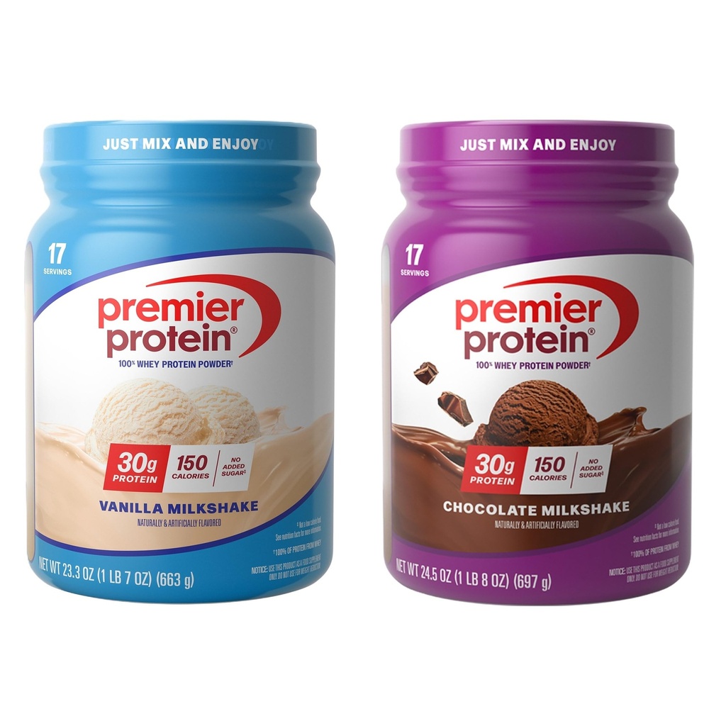Φάκελος πρωτεϊνης 100% Whey Powder Tubs, σοκολάτα Milkshake + βανίλια Milkshake