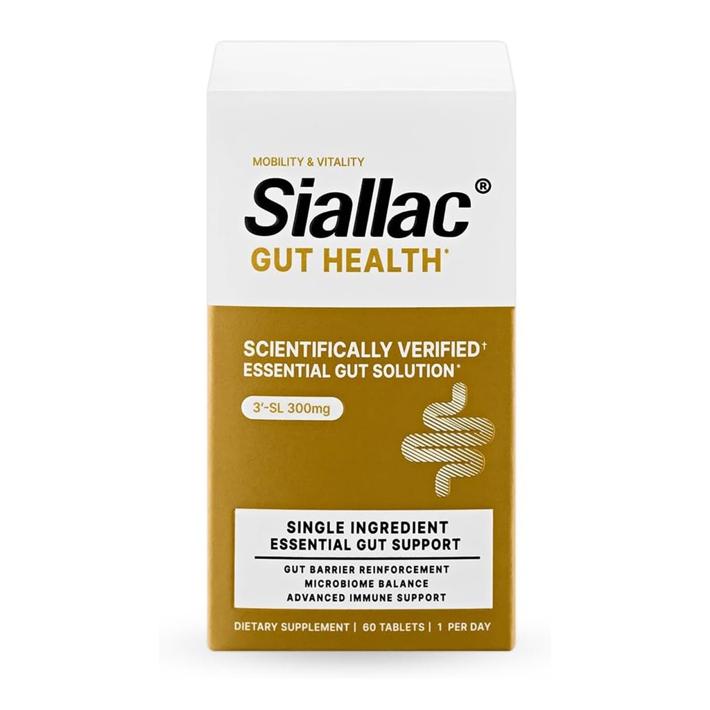 Gut Health - Gut Barrier Function, Epithelial Cell Growth, Immune Support, Enhances Nutrient Absorption, Microbiome Balance (HMO 3'-SL) (1 Pack)