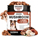 Premium Mushroom Chews for Dogs - 5-in-1 Turkey Tail, Lion’s Mane, Chaga, Reishi & Shiitake - Immune Support & Cognitive Health Mushroom Supplement for Dogs - for Heart, Liver & Brain Function