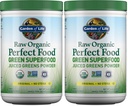 Garden of Life Super Greens Powder Smoothie & Mix, Probiotics & Digestive Enzymes, Organic Superfoods Nutrition Fruit and Vegetables for Women & Men Energy, Original, 60 Servings, (Pack of 2)