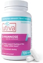 Szio+ Utiva D-Mannose 500mg κάψουλες – Φυσικώς Flush Η ουροδόχος κύστη και ουρολοίμωξη – Αποφυγή UTI – D Mannose συμπληρώματα για τις γυναίκες – Υποστηρίζει θεραπείες ουρικής λοίμωξης, 120 κάψουλες
