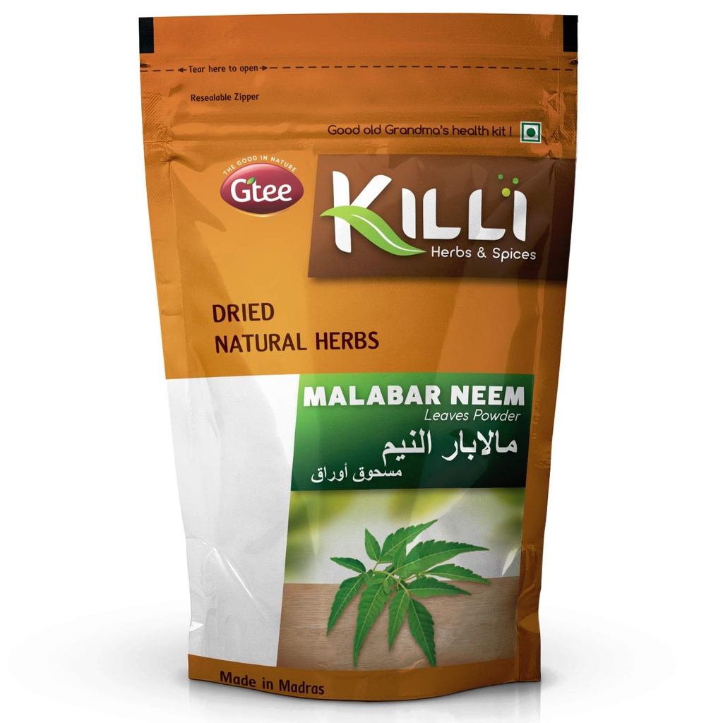 KILLI Malabar Neem | Vembu | Veppu | Azadirachta Indica | Turakabevu Leaves Powder, 100g