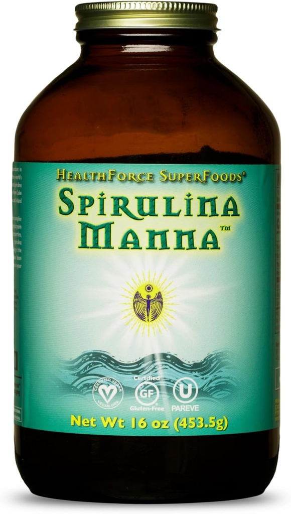 HealthForce SuperFoods Spirulina Manna - Toz - 16 Oz