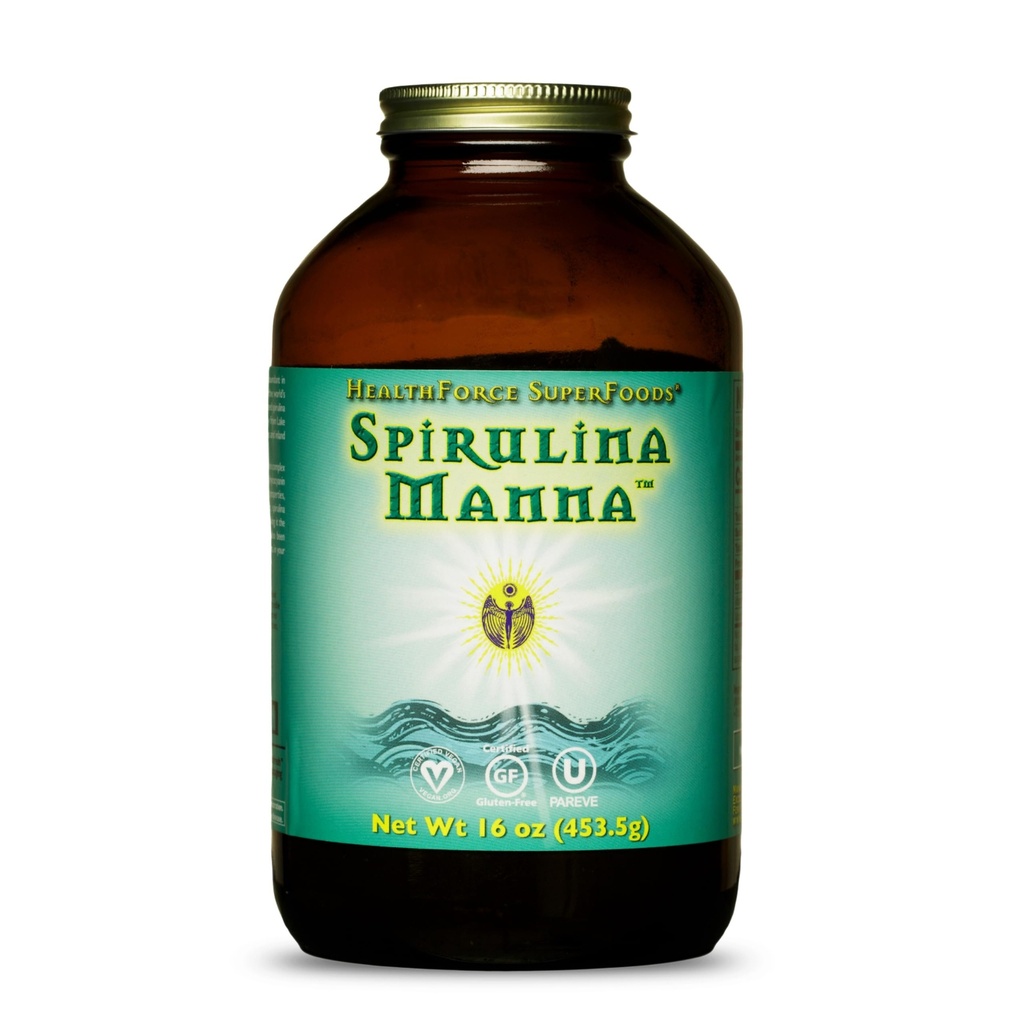 HealthForce SuperFoods Spirulina Manna - Toz - 16 Oz