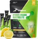 Hydration Electrolyte Toz, Electrolyte Drink, Hydration Supplement Drink Mix, Hydration Packets with Vitamin & Minerals, Keto Friendly, Vegan, Non-GMO, No Sugar, Lemon Flavor (20 Sticks)