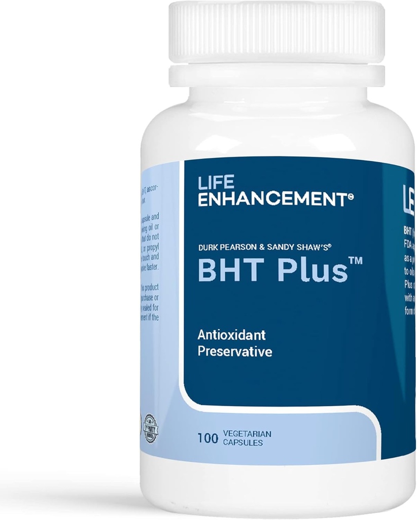 Life Enhancement Durk Pearson & Sandy Shaw's BHT Plus, 100 Capsules