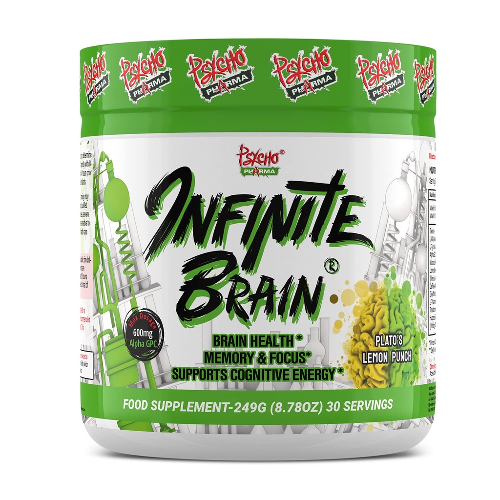 Psycho Pharma. Infinite Brain Nootropic Game Changer. Compete Win (Plato's Lemon Punch, 30 Serving)