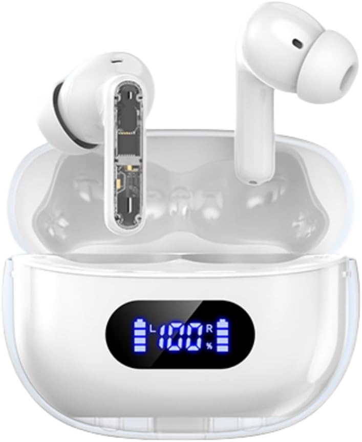 Kablosuz Earbuds P1 PRO, Kulak telefonları Clear Call Mics Ear Buds, Comfortable Fit, IPX7 Su Uzun Battery Life, 30H Playtime for Sports Workout