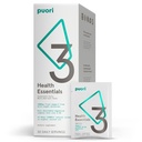 Puori P3 Health Essentials - Erkekler ve Kadınlar için Çokvitaminler - 30 Hizmet - Omega 3, Vitamin D, Magnezyum, çinko - Beyinler ve Enerji için Multi-Nutrient