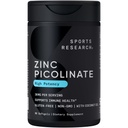 Sports Research Υψηλή ισχύς ψευδάργυρος Picolinate 30mg με οργανικό λάδι καρύδας 