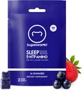 SugarBearPro Sleep Gummy 14 Day Supply, Extra Strength Melatonin 6 mg, for Men & Women, Vegan Vitamin B6, L-Theanine, 5 HTP, Valerian, Sleep Aid for Yetişkinler & Young, Sertifikalı Kosher