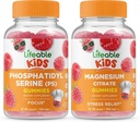 Lifeable Phosphatidylserine (PS) Çocuklar + Magnezyum Çocuklar, Gummies Sche - Great Tasting, Vitamin Supplement, Gluten Free, GMO Free, Chewable Gummy